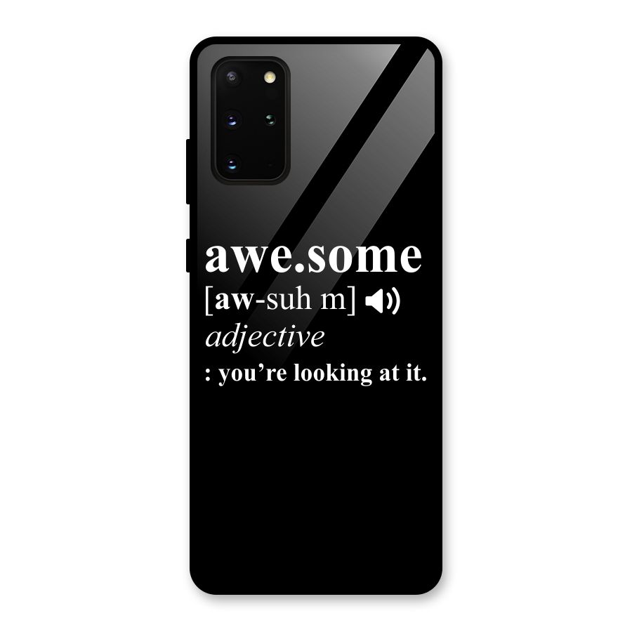 Awesome Looking at it Glass Back Case for Galaxy S20 Plus