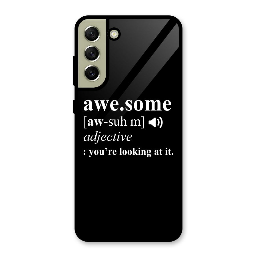 Awesome Looking at it Glass Back Case for Galaxy S21 FE 5G