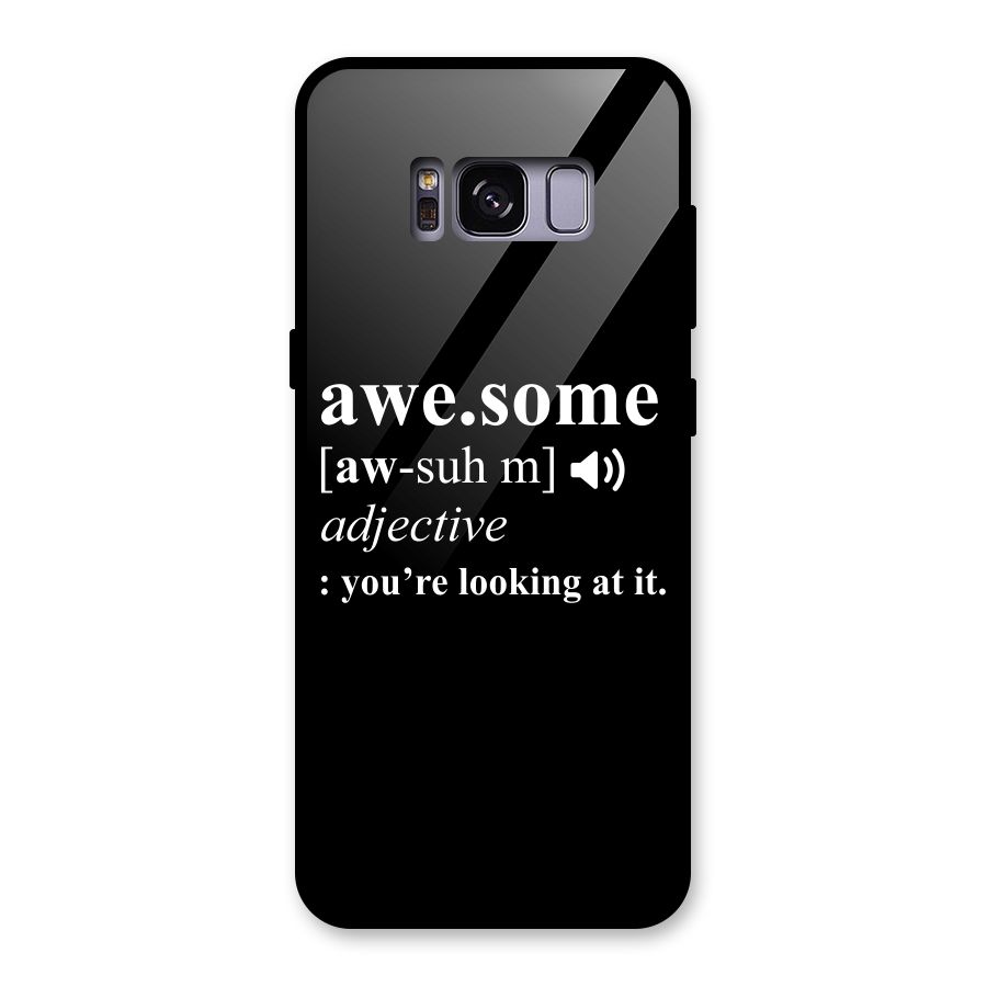 Awesome Looking at it Glass Back Case for Galaxy S8