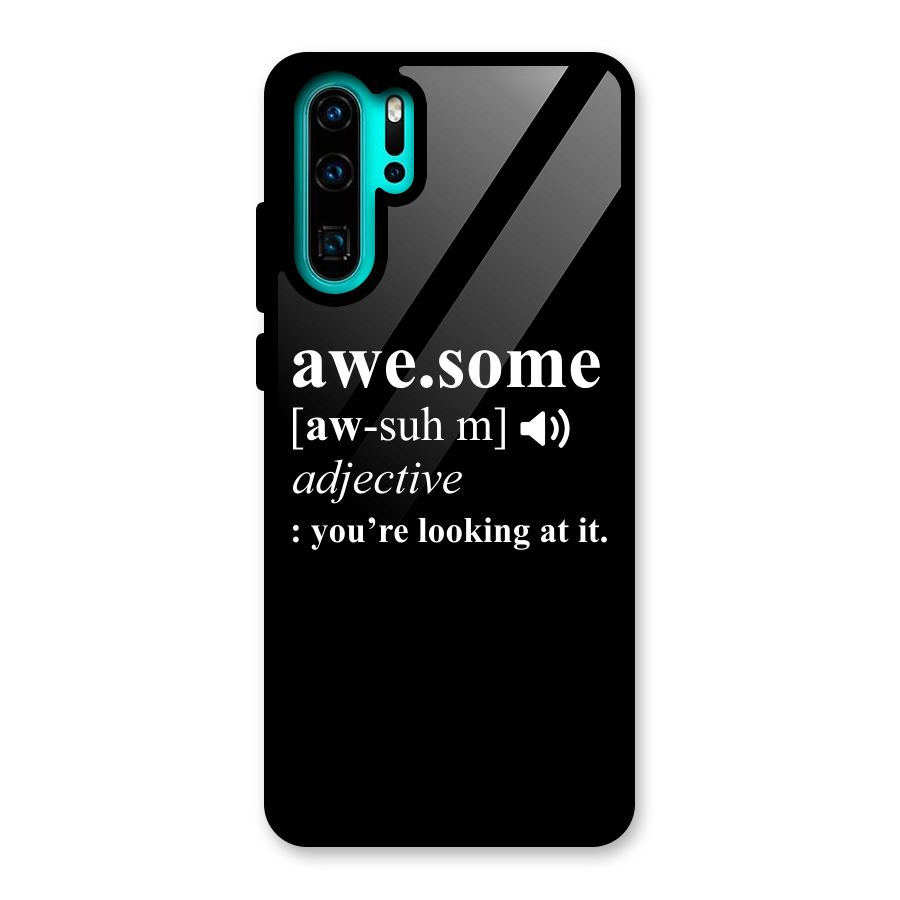 Awesome Looking at it Glass Back Case for Huawei P30 Pro
