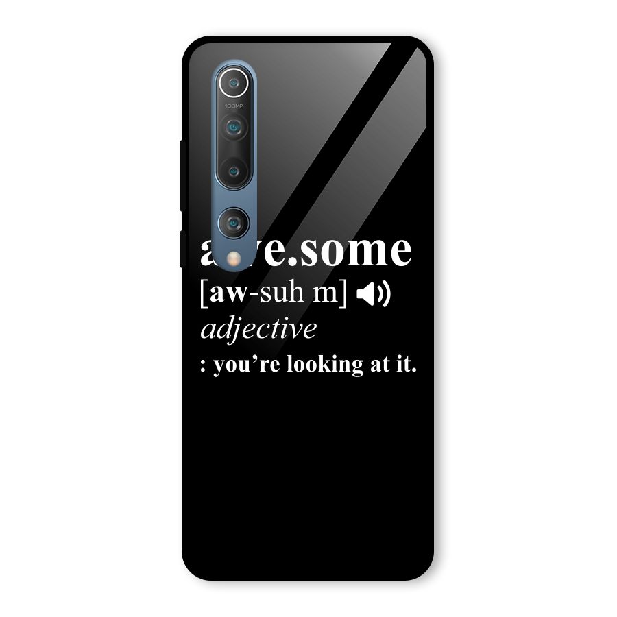 Awesome Looking at it Glass Back Case for Mi 10