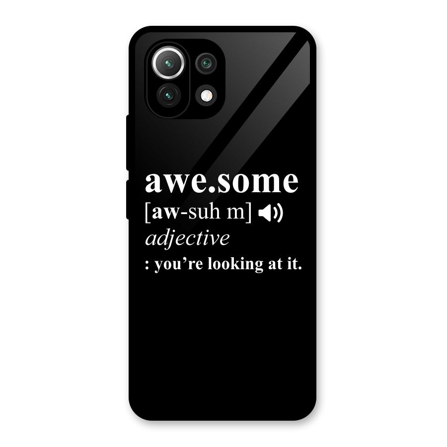 Awesome Looking at it Glass Back Case for Mi 11 Lite