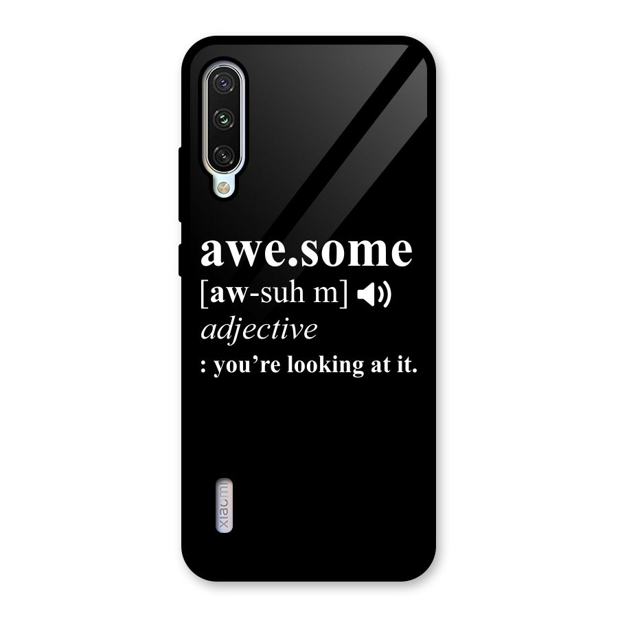 Awesome Looking at it Glass Back Case for Mi A3
