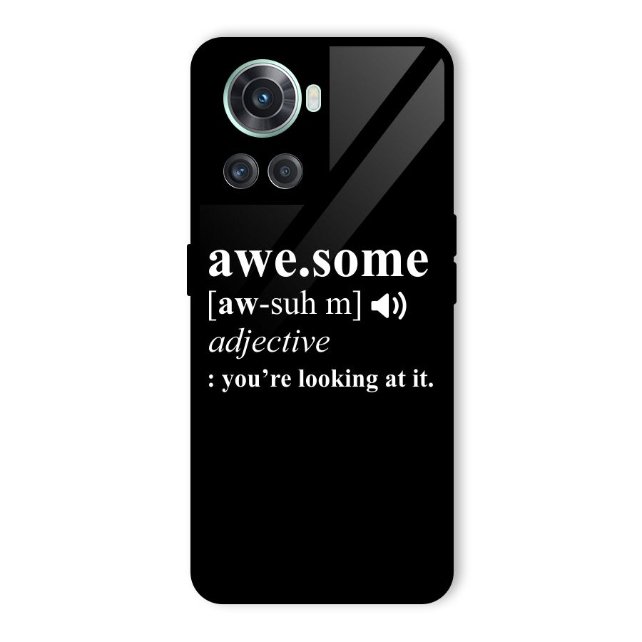 Awesome Looking at it Glass Back Case for OnePlus 10R