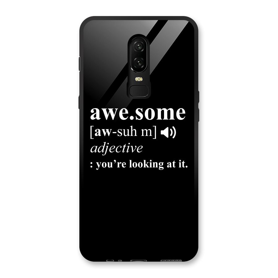 Awesome Looking at it Glass Back Case for OnePlus 6