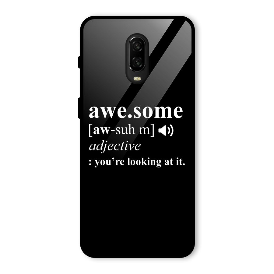 Awesome Looking at it Glass Back Case for OnePlus 6T