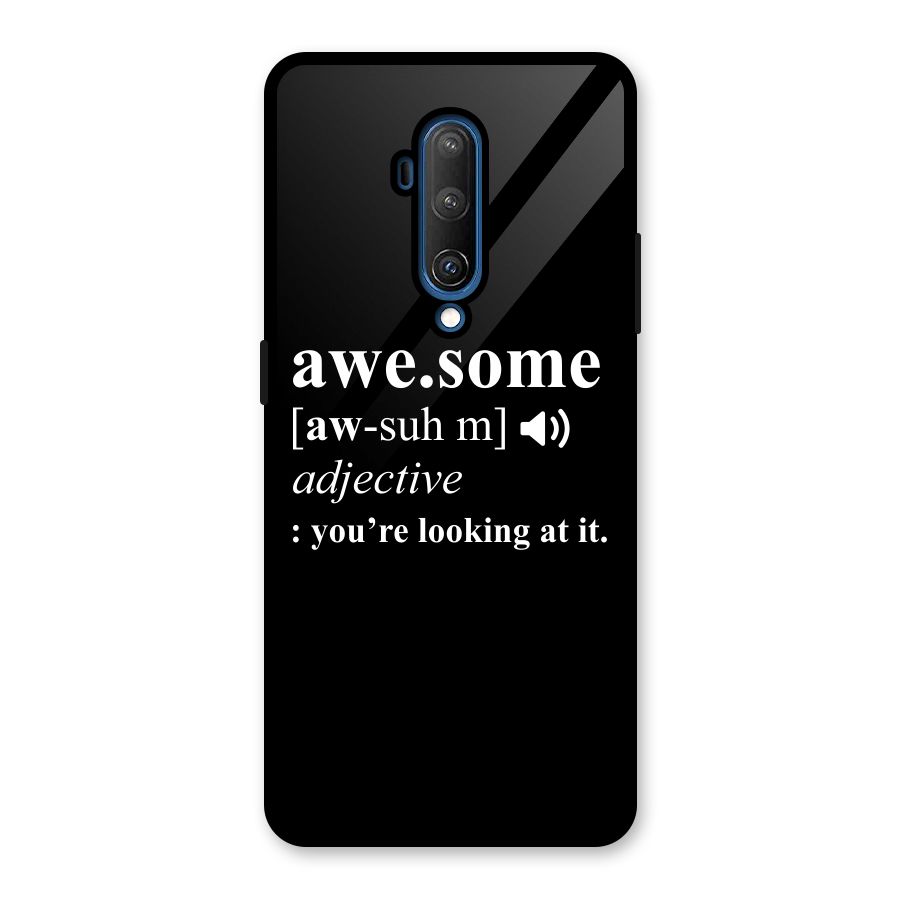 Awesome Looking at it Glass Back Case for OnePlus 7T Pro