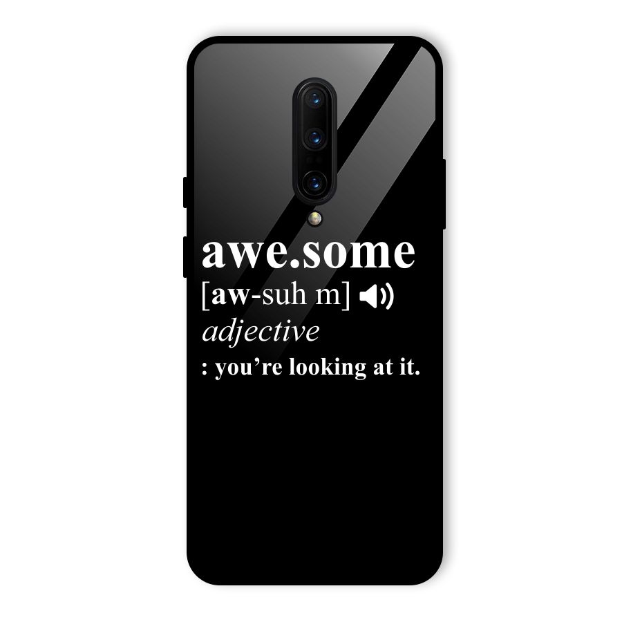 Awesome Looking at it Glass Back Case for OnePlus 7 Pro