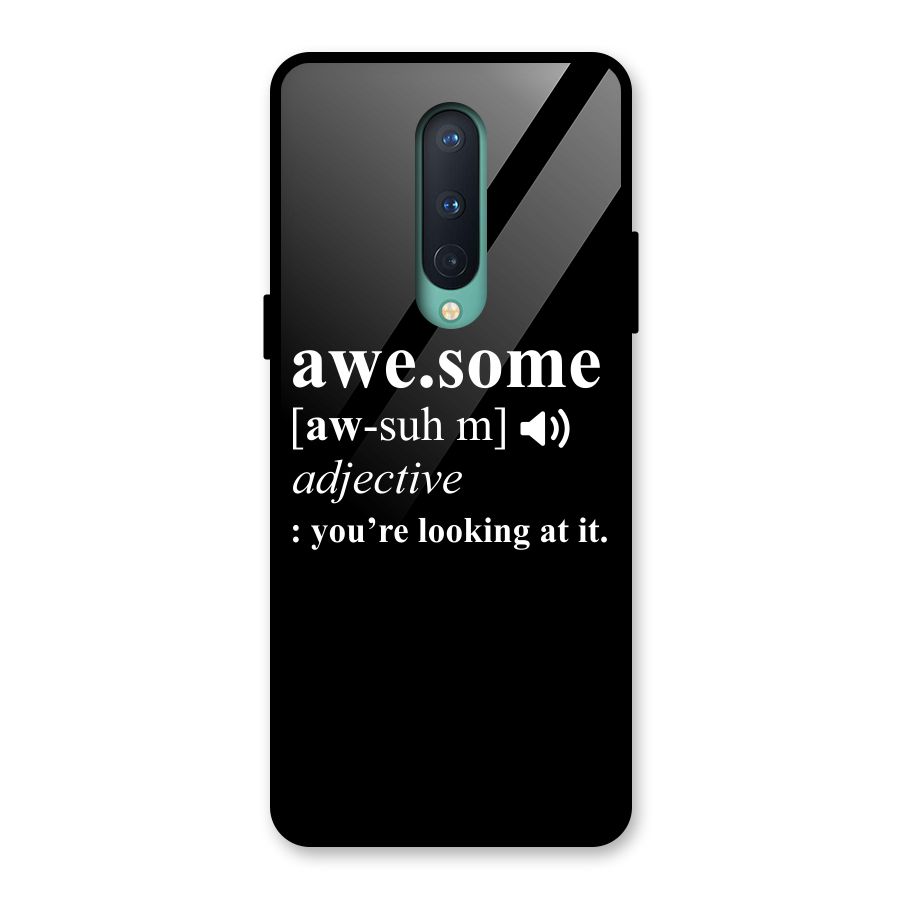 Awesome Looking at it Glass Back Case for OnePlus 8