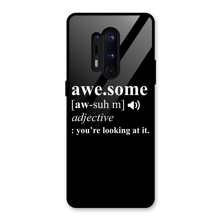 Awesome Looking at it Glass Back Case for OnePlus 8 Pro