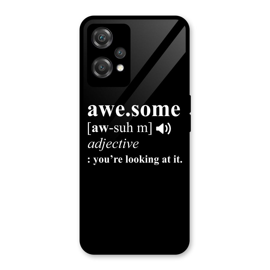 Awesome Looking at it Glass Back Case for OnePlus Nord CE 2 Lite 5G