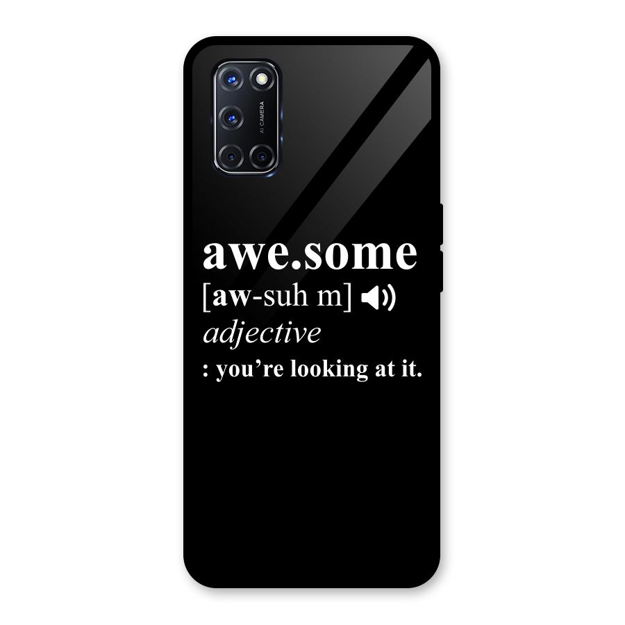 Awesome Looking at it Glass Back Case for Oppo A52