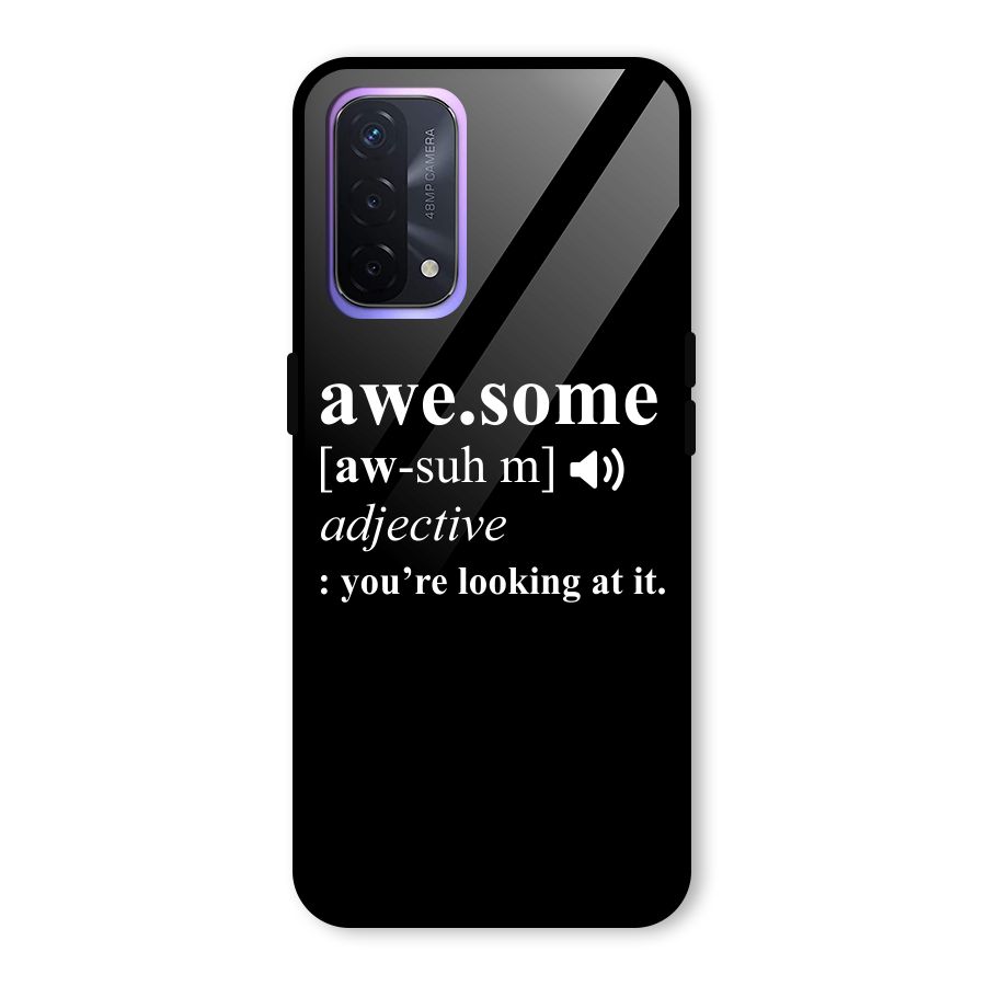 Awesome Looking at it Glass Back Case for Oppo A74 5G