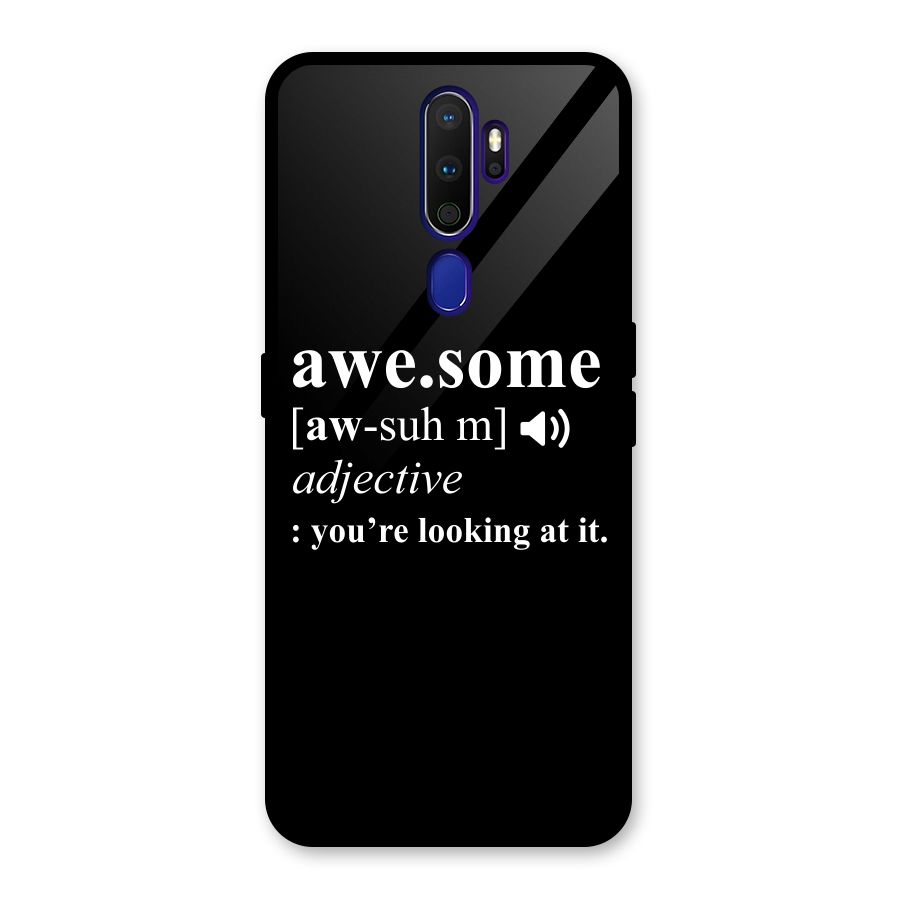 Awesome Looking at it Glass Back Case for Oppo A9 (2020)