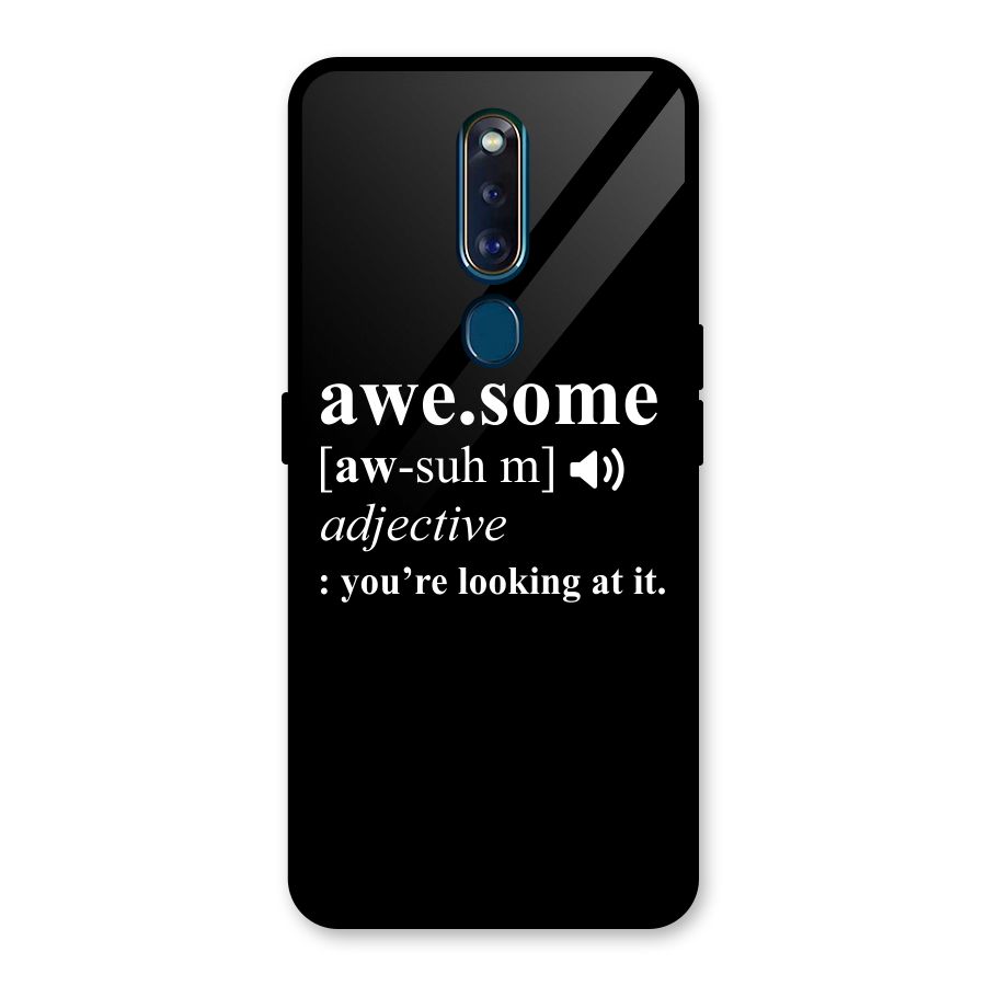 Awesome Looking at it Glass Back Case for Oppo F11 Pro