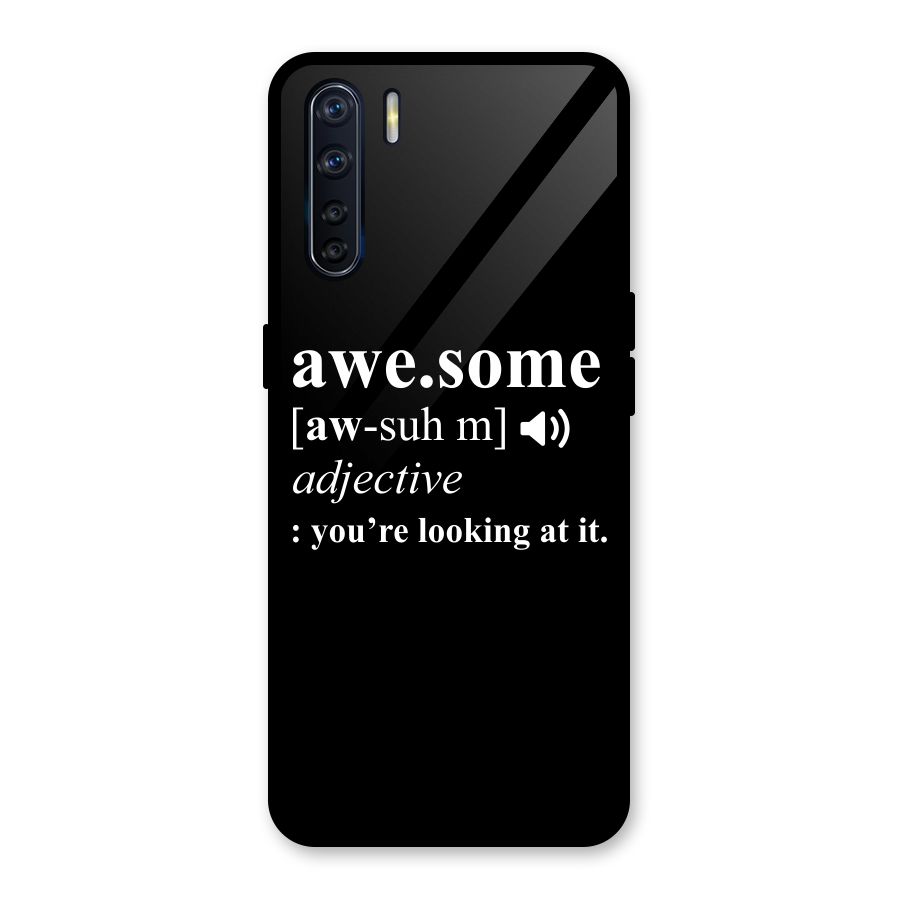 Awesome Looking at it Glass Back Case for Oppo F15
