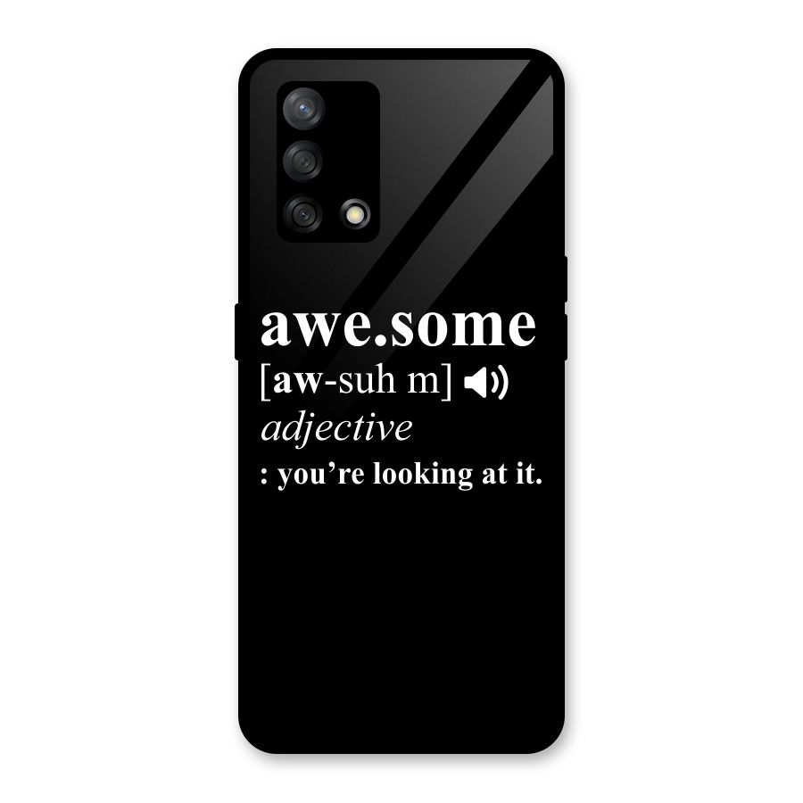 Awesome Looking at it Glass Back Case for Oppo F19