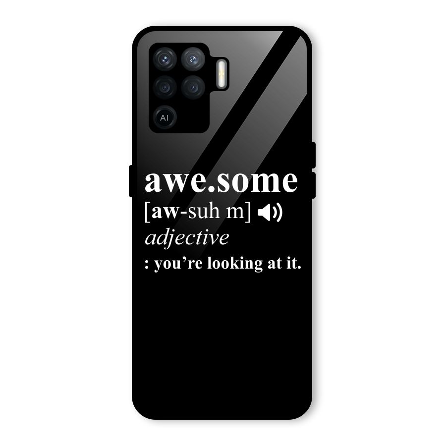 Awesome Looking at it Glass Back Case for Oppo F19 Pro