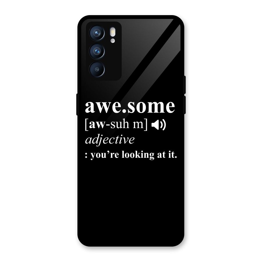 Awesome Looking at it Glass Back Case for Oppo Reno6 5G