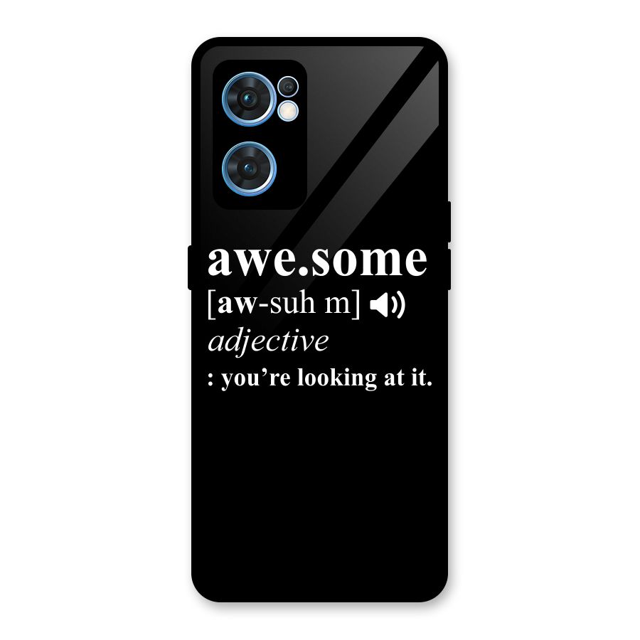 Awesome Looking at it Glass Back Case for Oppo Reno7 5G