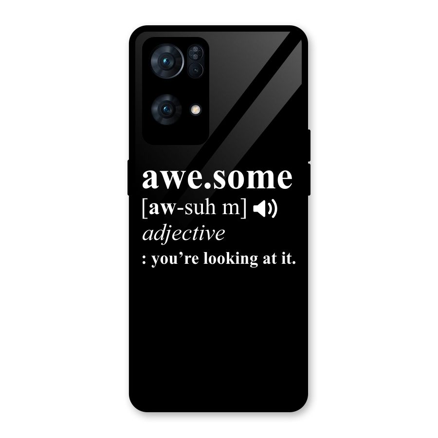 Awesome Looking at it Glass Back Case for Oppo Reno7 Pro 5G
