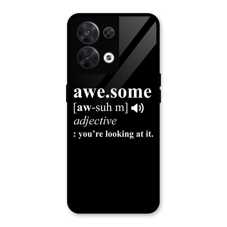 Awesome Looking at it Glass Back Case for Oppo Reno8 5G