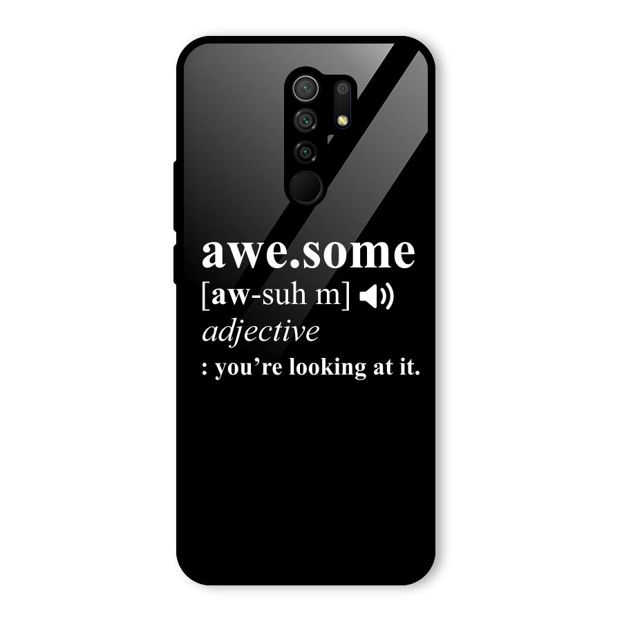 Awesome Looking at it Glass Back Case for Poco M2