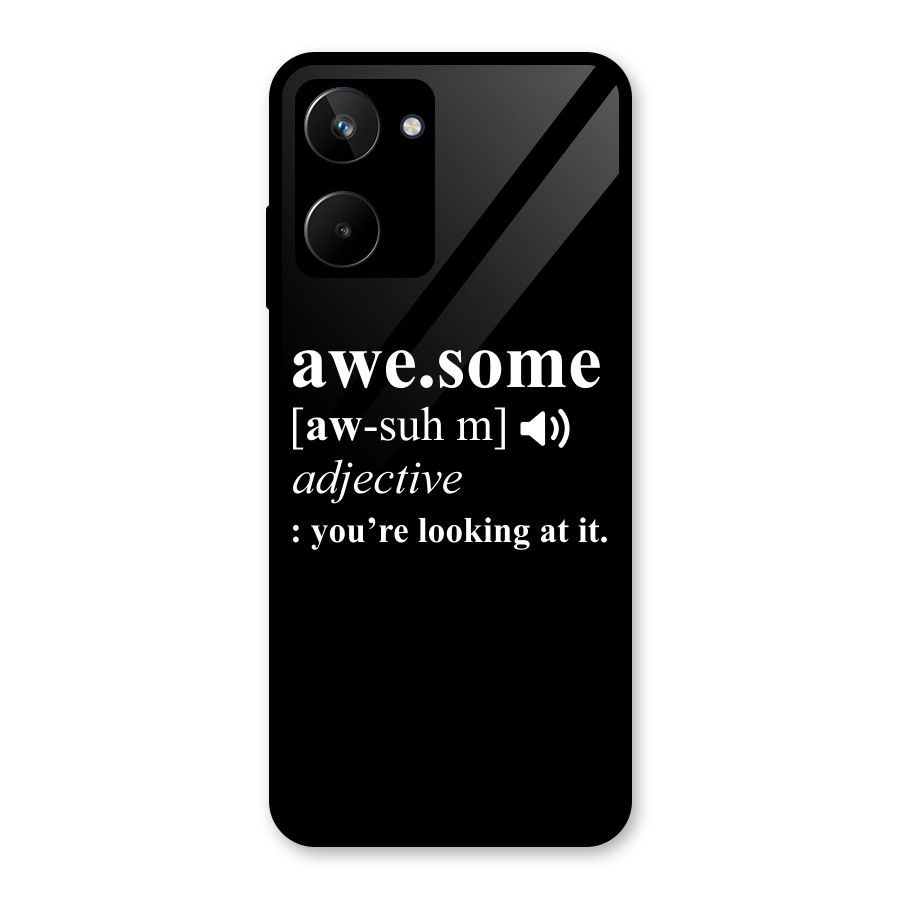 Awesome Looking at it Glass Back Case for Realme 10
