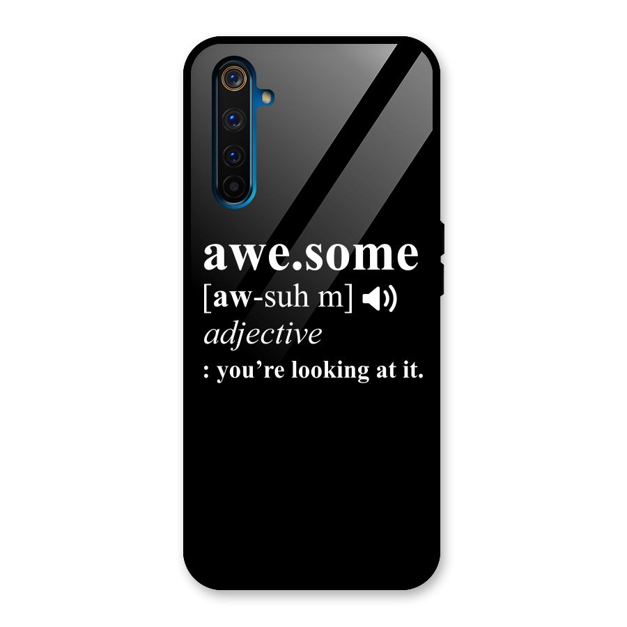 Awesome Looking at it Glass Back Case for Realme 6 Pro