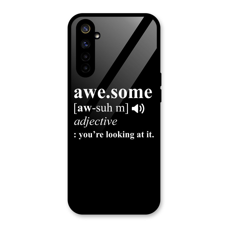 Awesome Looking at it Glass Back Case for Realme 6i