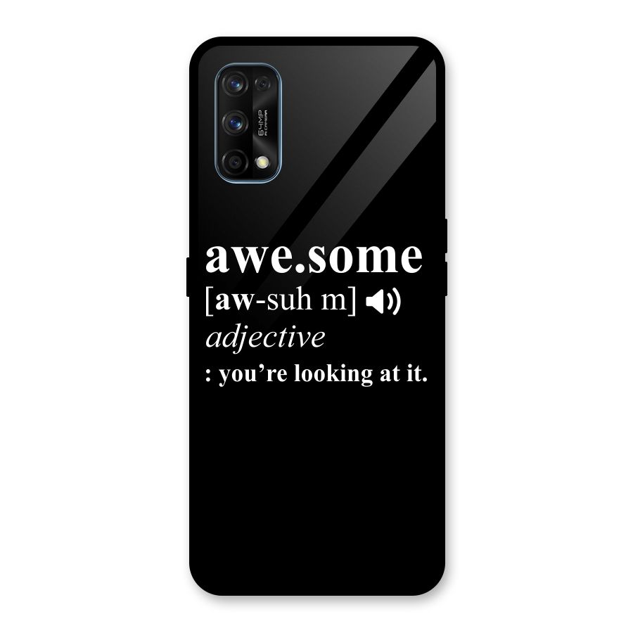Awesome Looking at it Glass Back Case for Realme 7 Pro