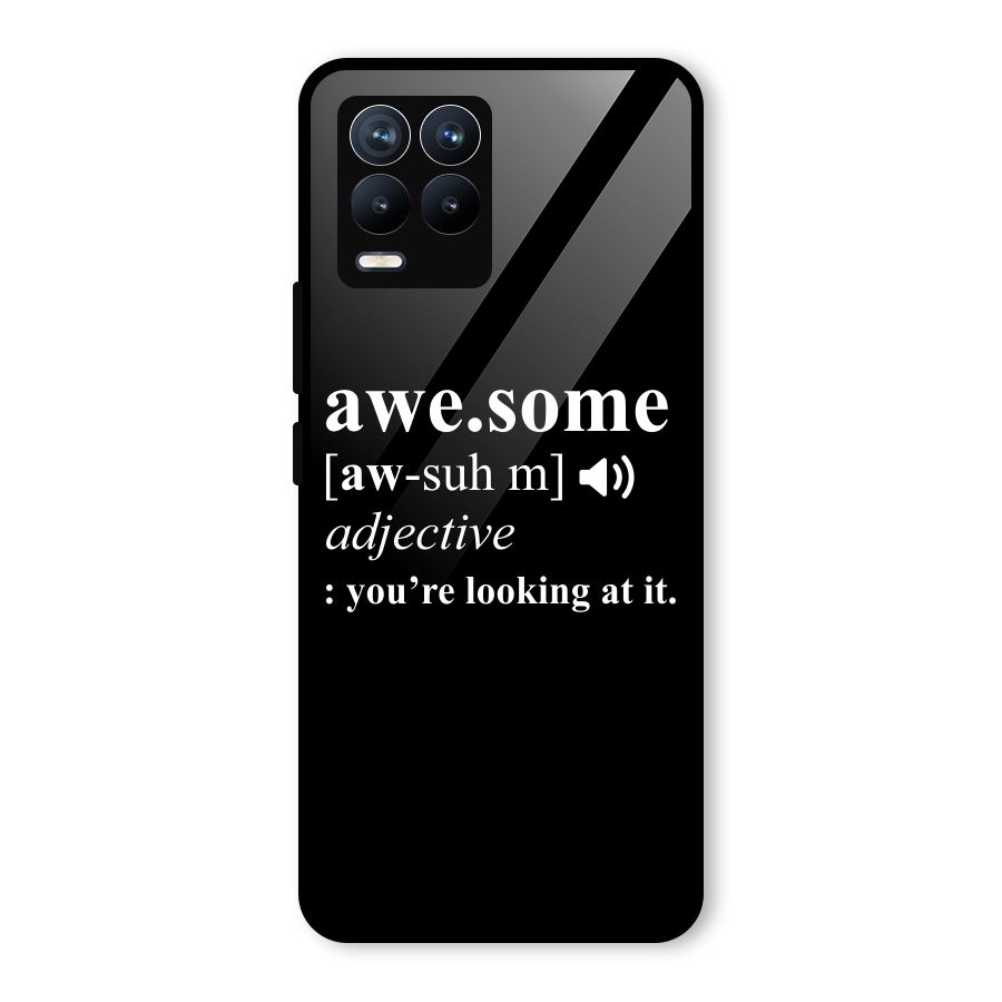 Awesome Looking at it Glass Back Case for Realme 8 Pro