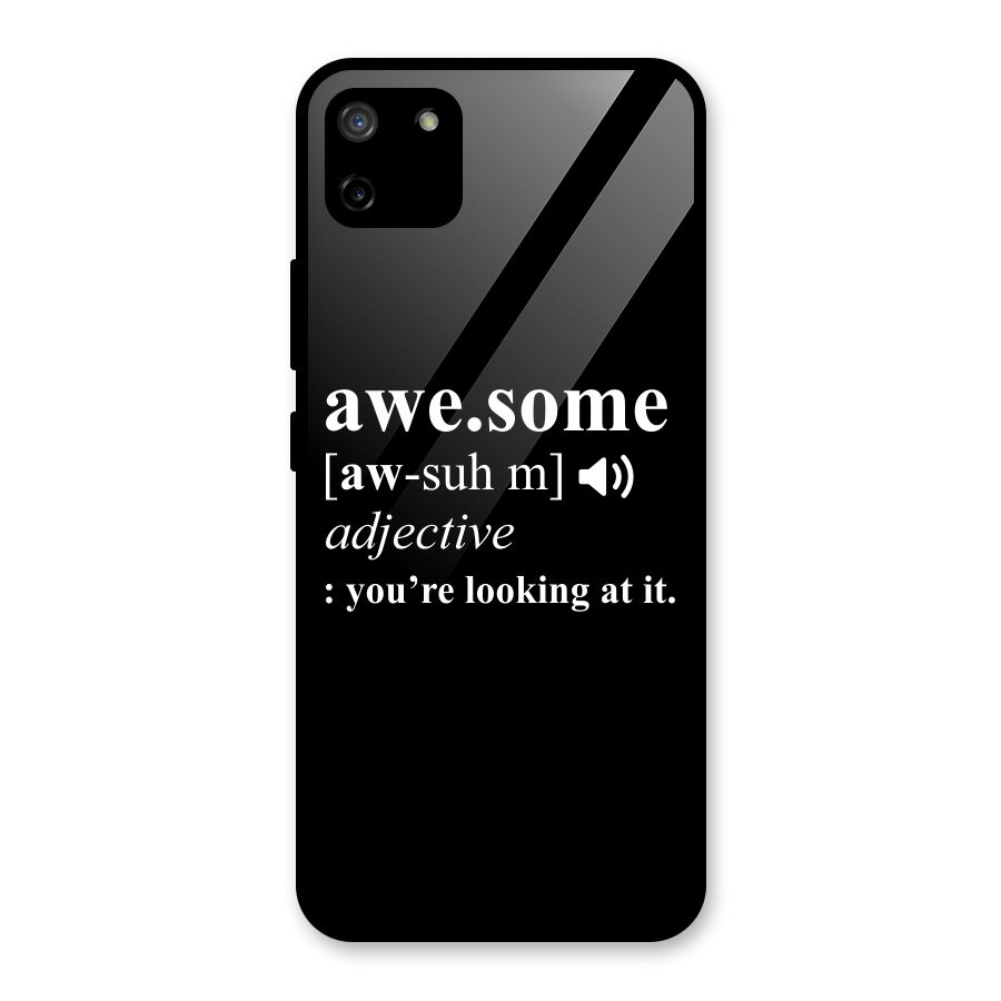 Awesome Looking at it Glass Back Case for Realme C11