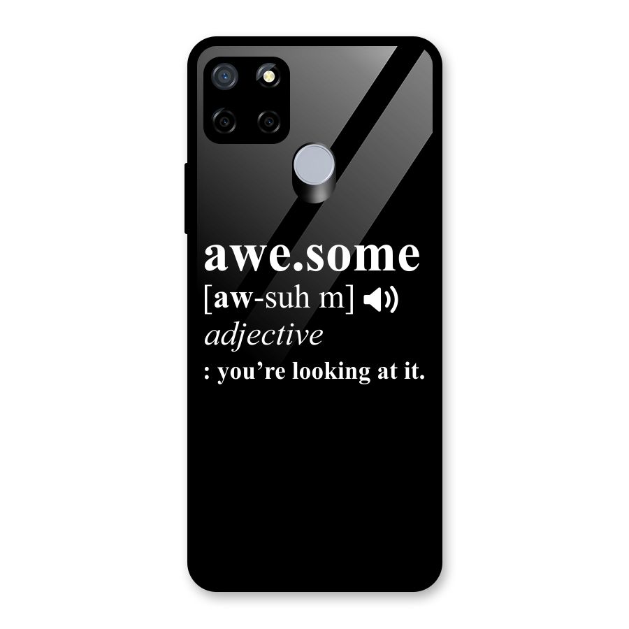 Awesome Looking at it Glass Back Case for Realme C12