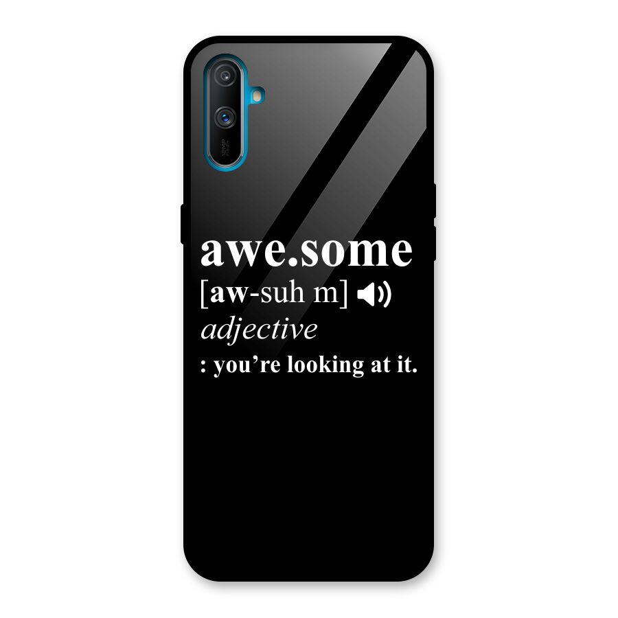 Awesome Looking at it Glass Back Case for Realme C3