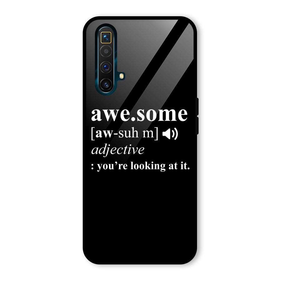 Awesome Looking at it Glass Back Case for Realme X3