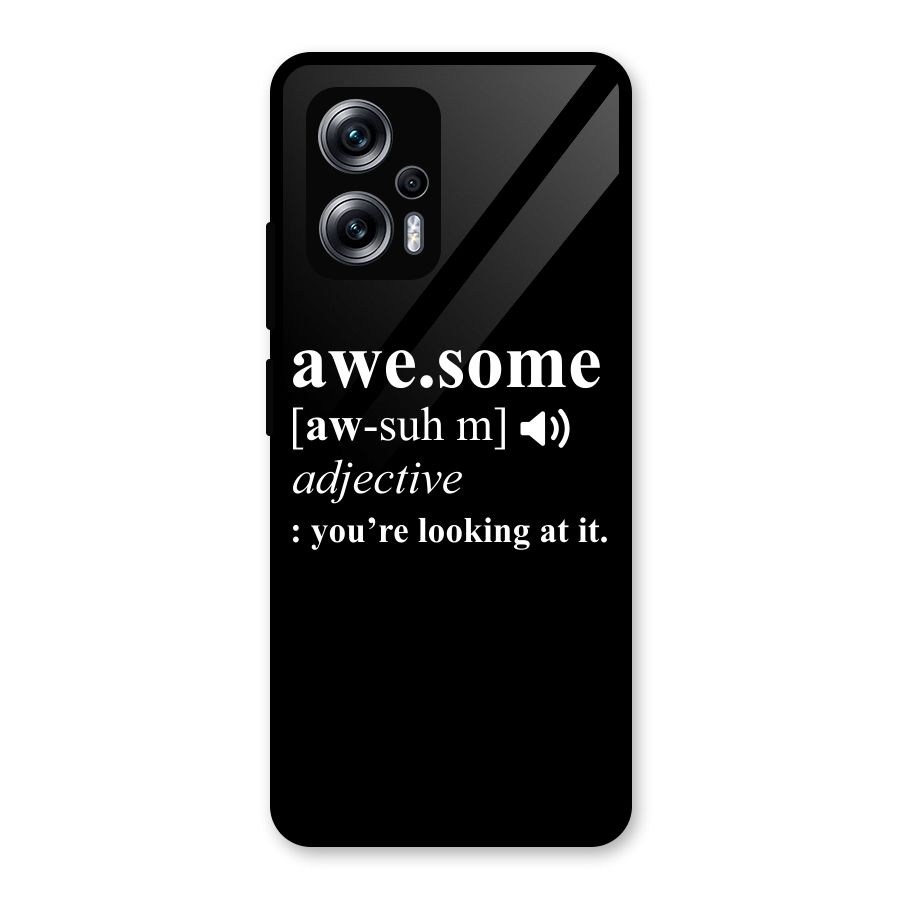 Awesome Looking at it Glass Back Case for Redmi K50i