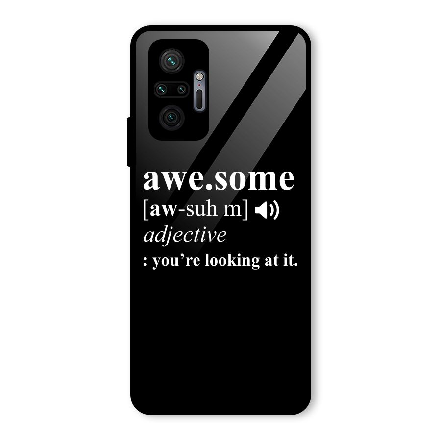 Awesome Looking at it Glass Back Case for Redmi Note 10 Pro