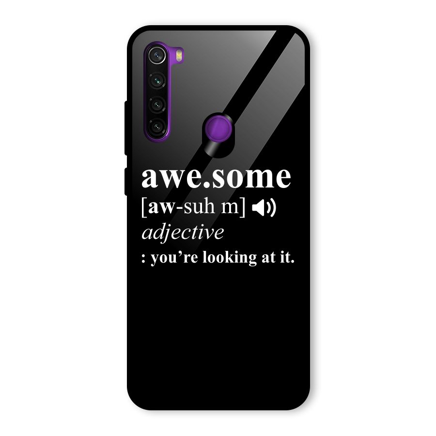 Awesome Looking at it Glass Back Case for Redmi Note 8