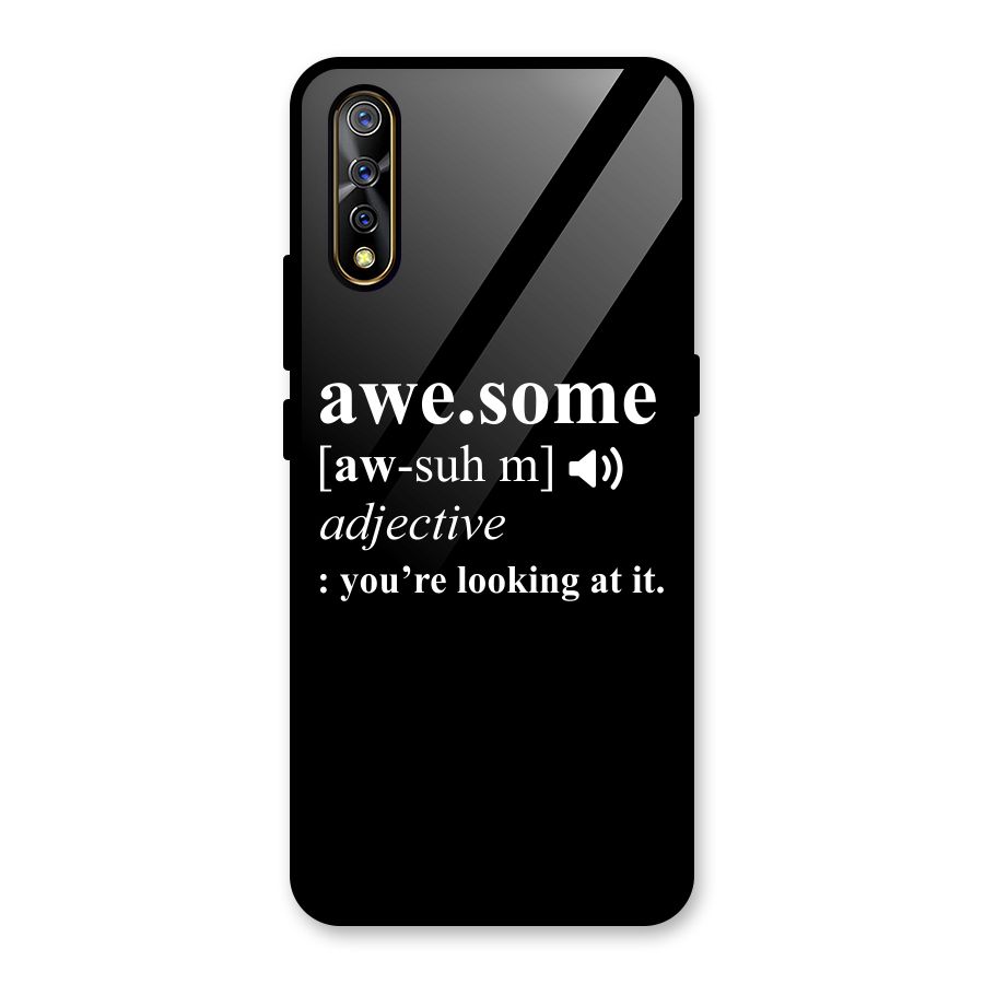 Awesome Looking at it Glass Back Case for Vivo S1