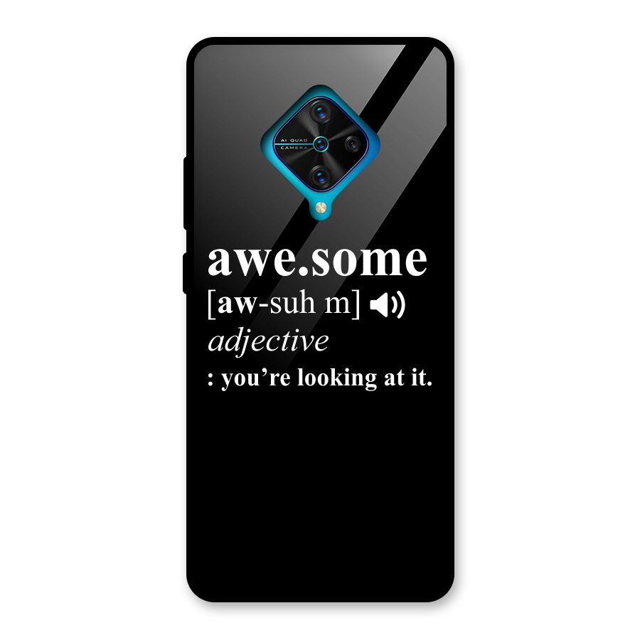 Awesome Looking at it Glass Back Case for Vivo S1 Pro