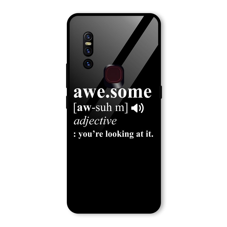 Awesome Looking at it Glass Back Case for Vivo V15
