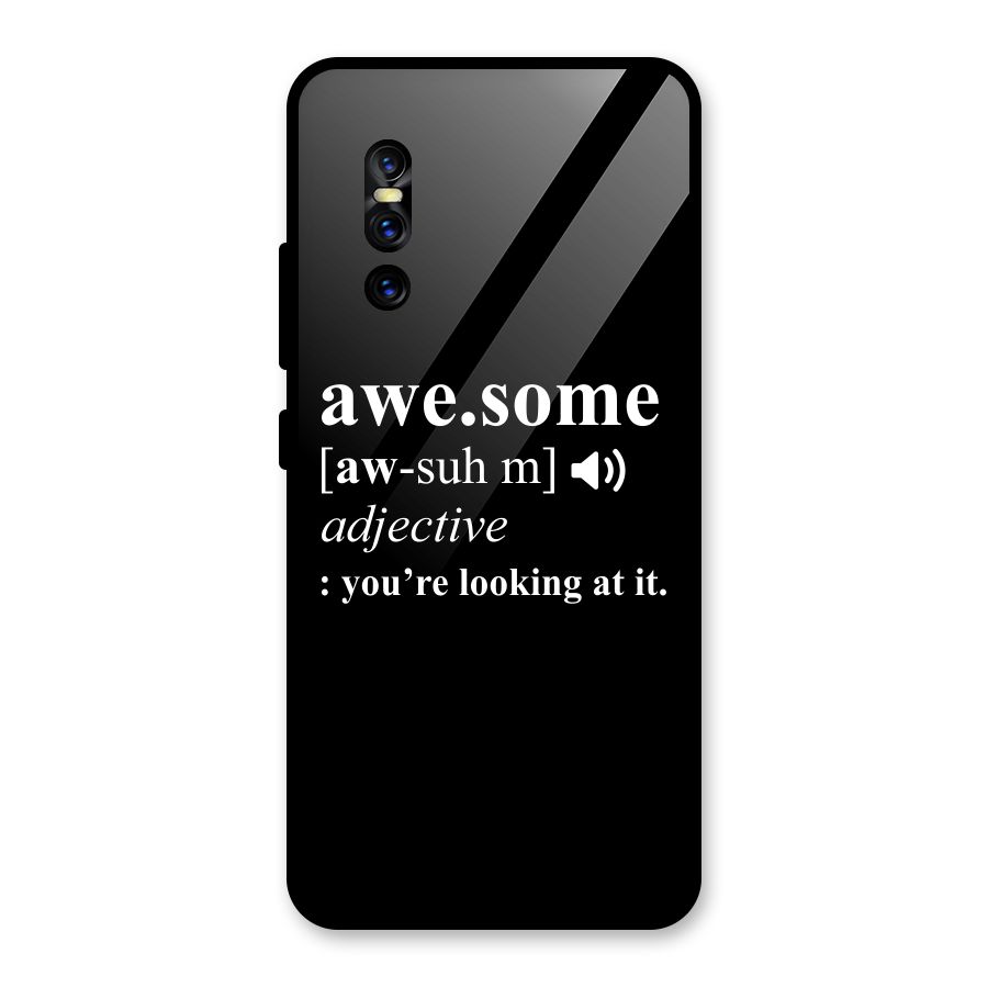 Awesome Looking at it Glass Back Case for Vivo V15 Pro