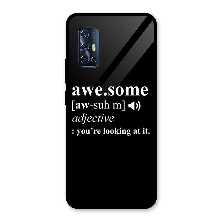 Awesome Looking at it Glass Back Case for Vivo V17