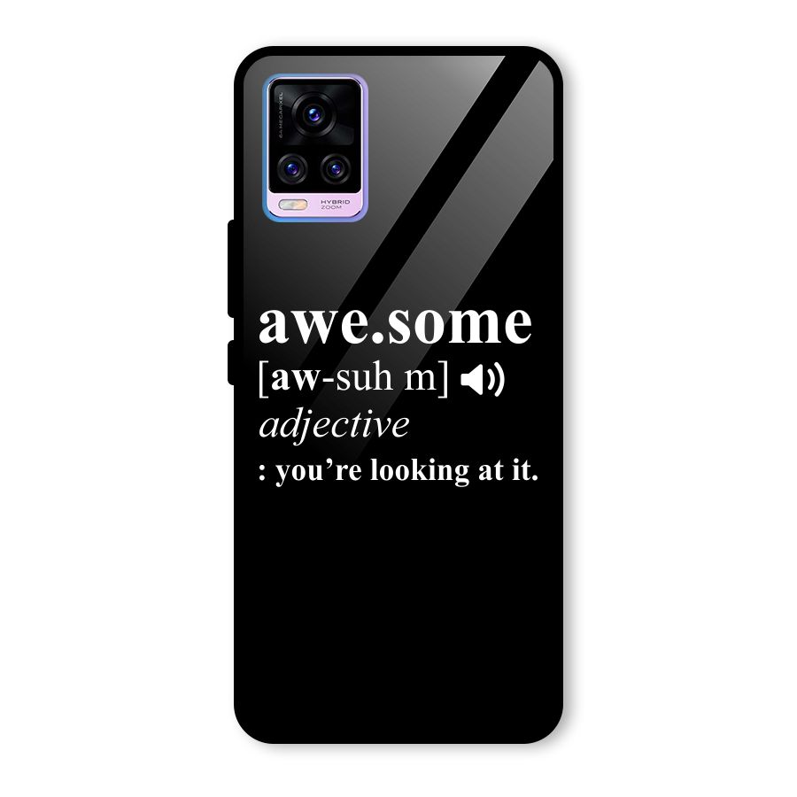 Awesome Looking at it Glass Back Case for Vivo V20 Pro