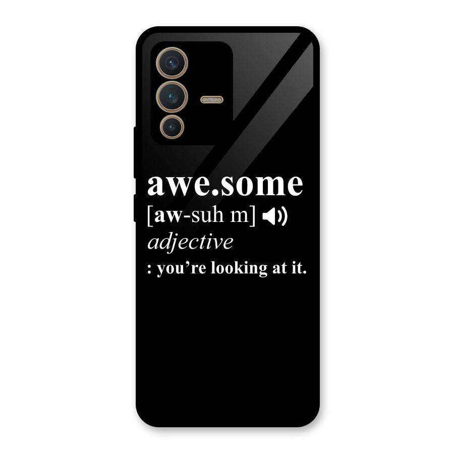 Awesome Looking at it Glass Back Case for Vivo V23 5G