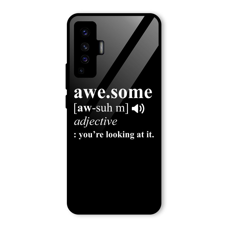 Awesome Looking at it Glass Back Case for Vivo X50