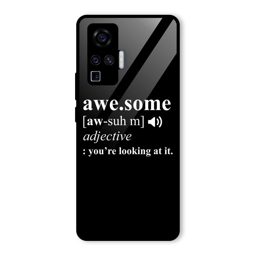 Awesome Looking at it Glass Back Case for Vivo X50 Pro