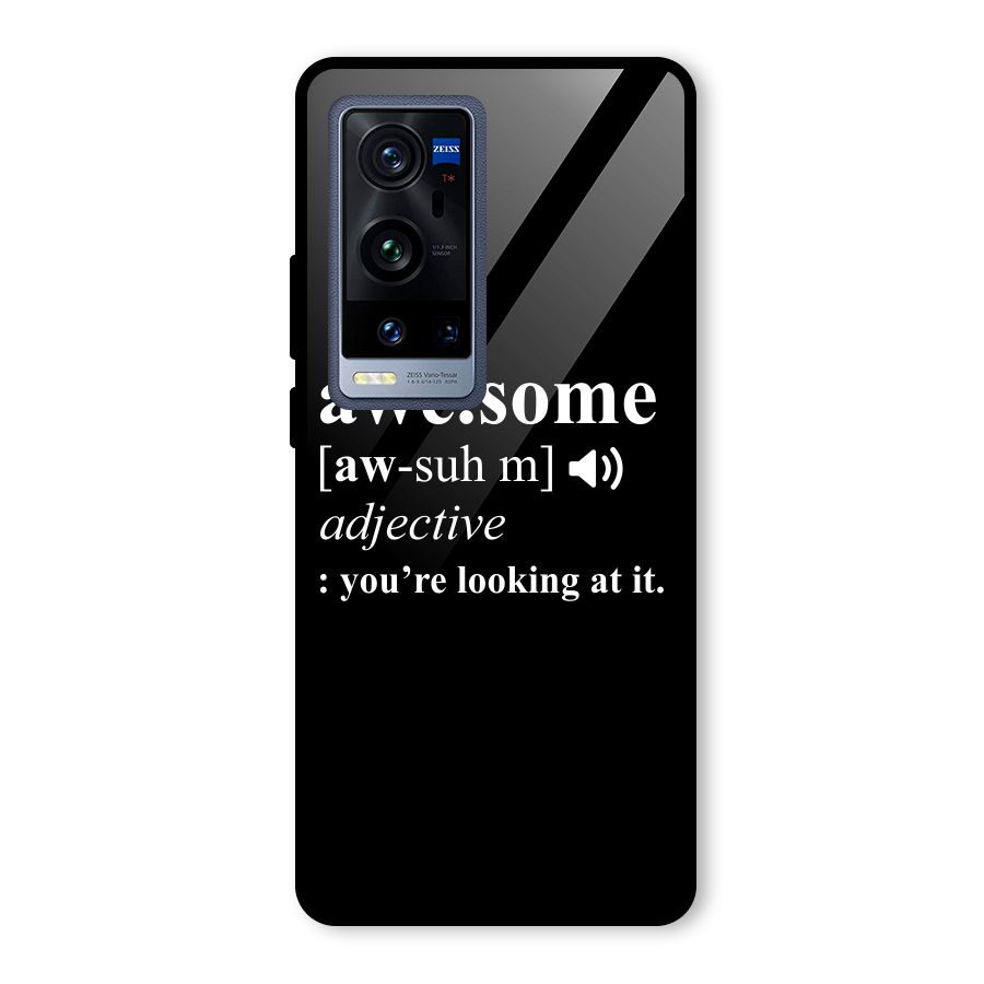 Awesome Looking at it Glass Back Case for Vivo X60 Pro Plus