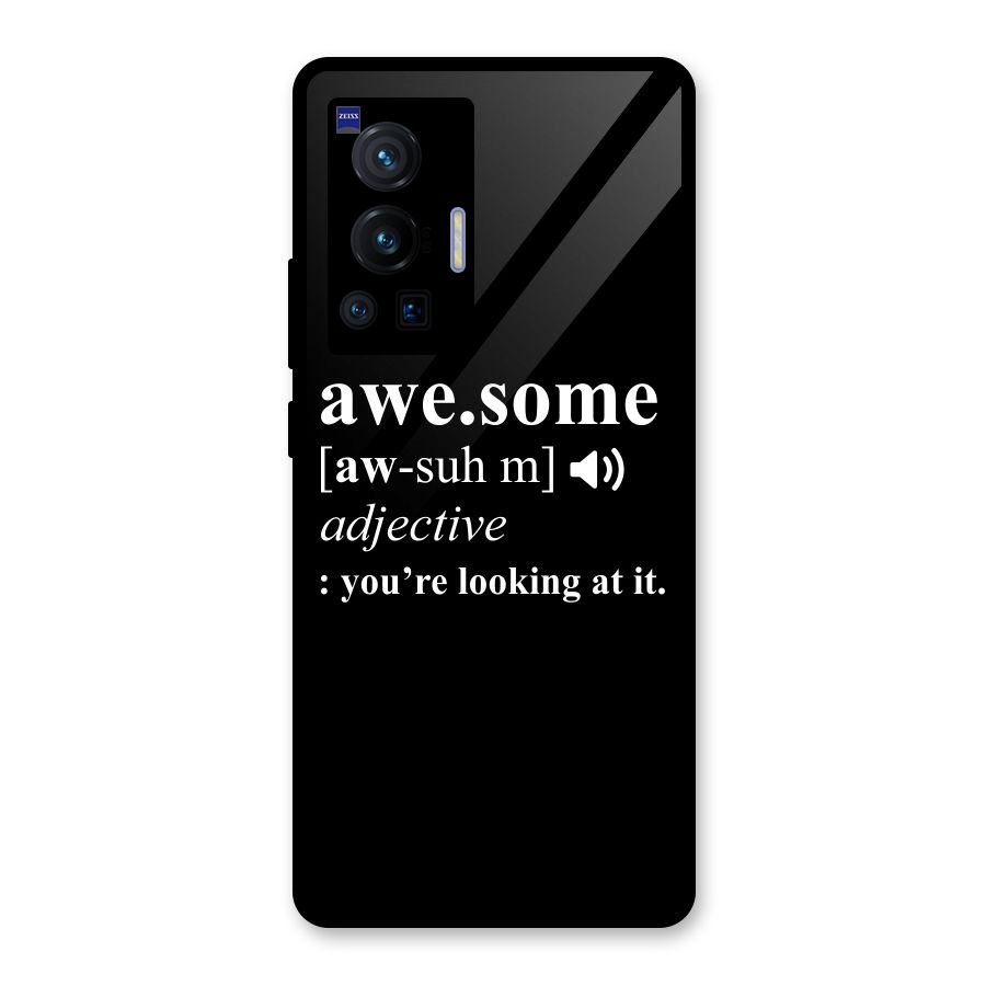 Awesome Looking at it Glass Back Case for Vivo X70 Pro